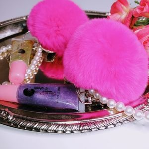 Pearl keychain lip gloss